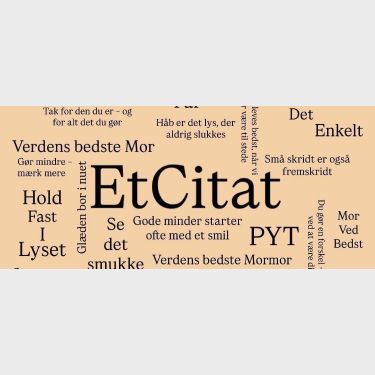 EtCitat� - med eget citat